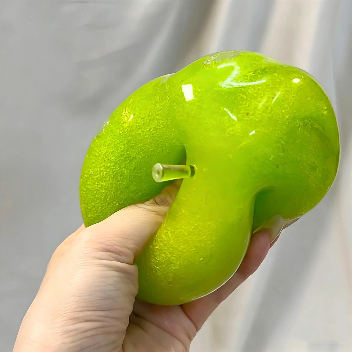 Slushie Green Apple Squishy - Moldable Non-Rebound Crunchy Fidget Toy| Perfect for Medium Grip Strength