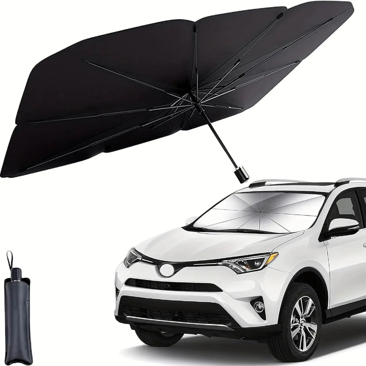 Portable Car Windshield Sunshade, Foldable Car Windshield Cooling Umbrella for Daily,Car Exterior Accessories,Car Window Shades